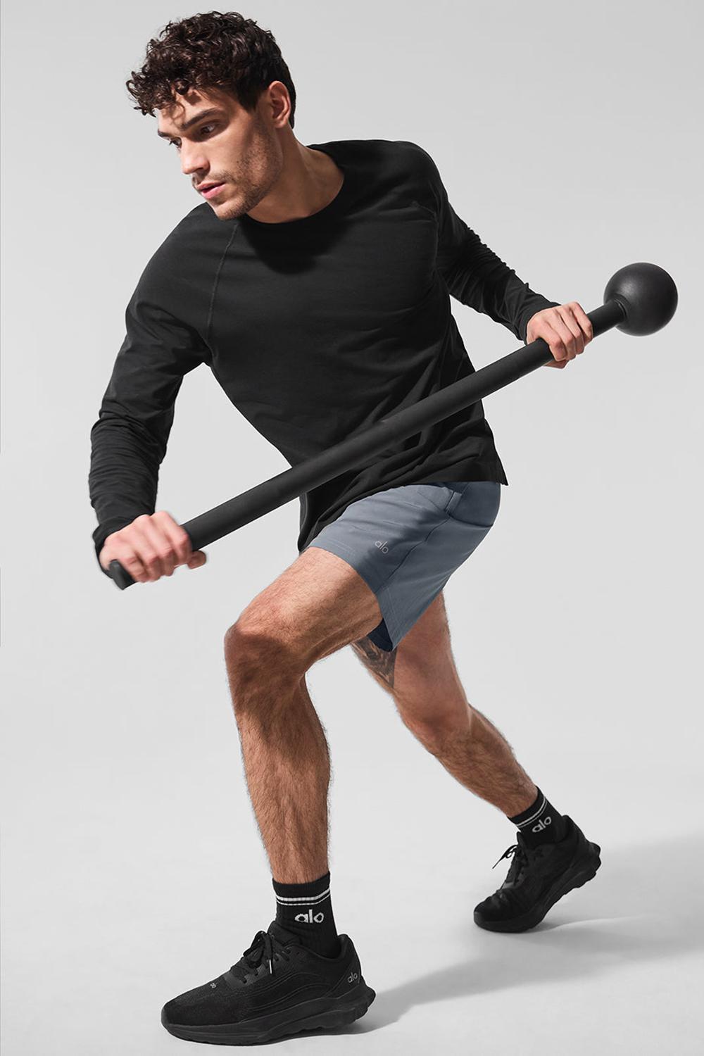 Μακρυμανικο ανδρικα Alo Yoga Vapor Crewneck μαυρα | Greece  EMYJD-7536