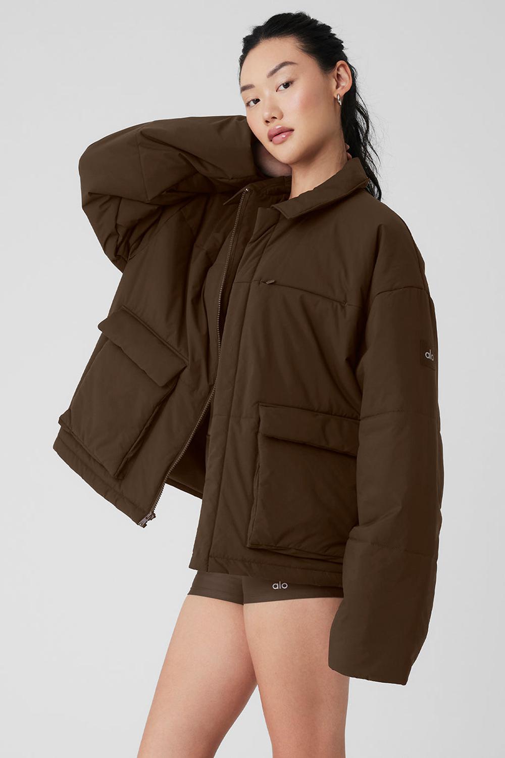 Μπουφαν γυναικεια Alo Yoga Voyage Utility Cargo Espresso | Greece  GHJFT-2196