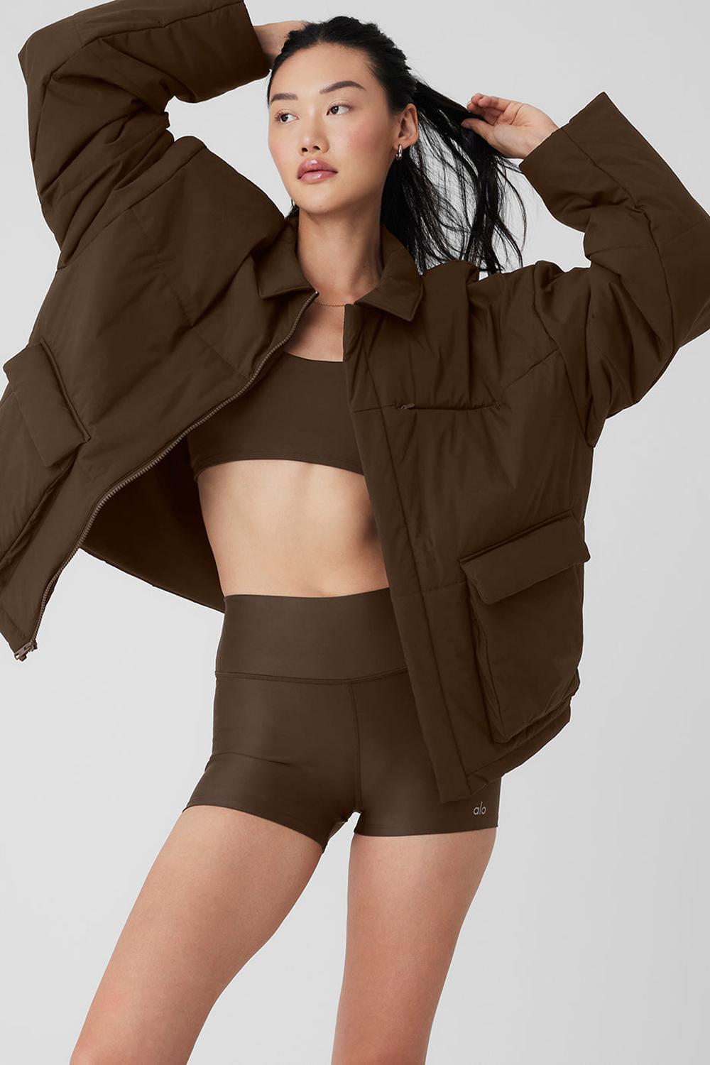 Μπουφαν γυναικεια Alo Yoga Voyage Utility Cargo Espresso | Greece  GHJFT-2196