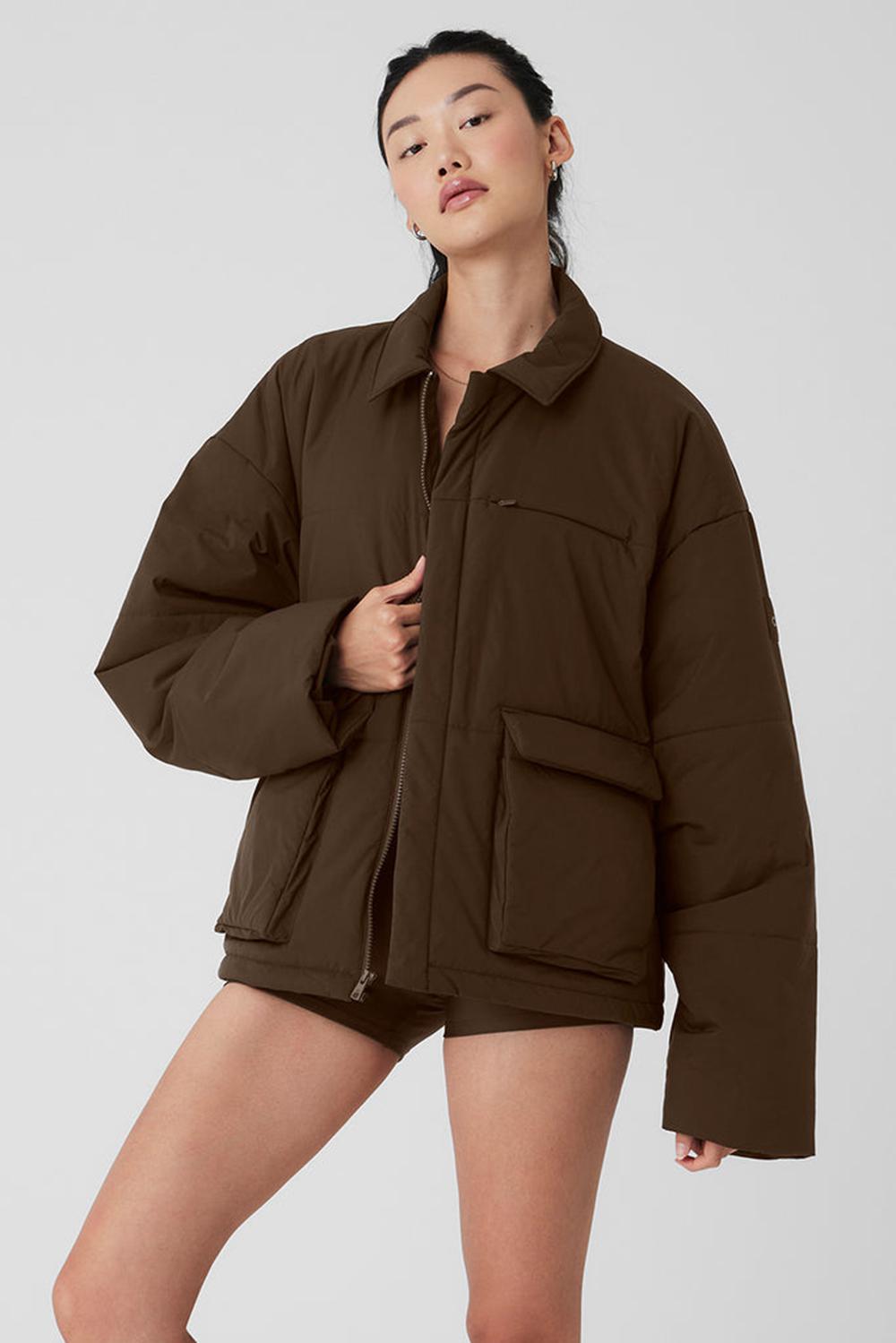 Μπουφαν γυναικεια Alo Yoga Voyage Utility Cargo Espresso | Greece  GHJFT-2196