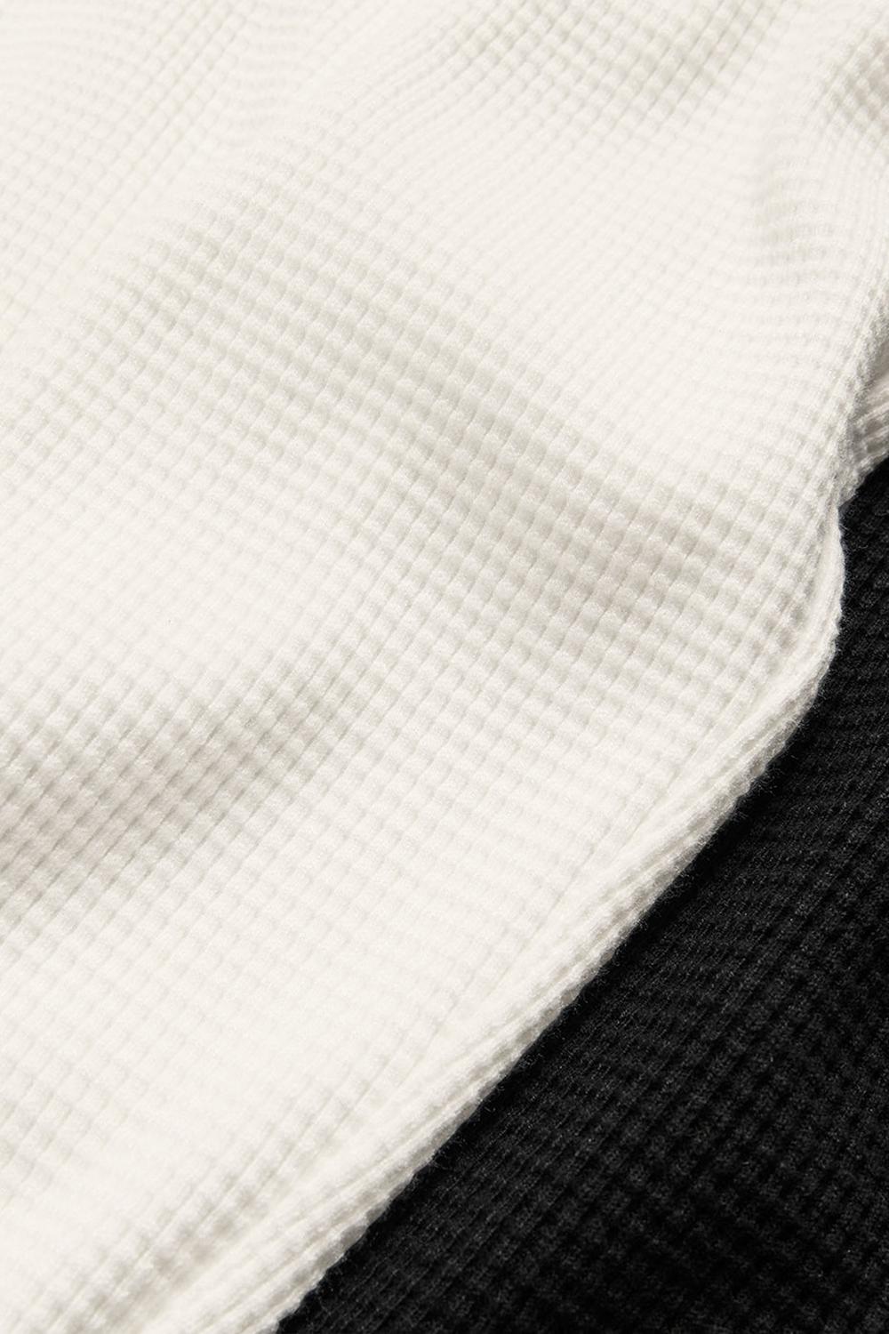 Μακρυμανικο γυναικεια Alo Yoga Waffle Weekend Escape Mock Neck Ivory | Greece  ICUFA-2715
