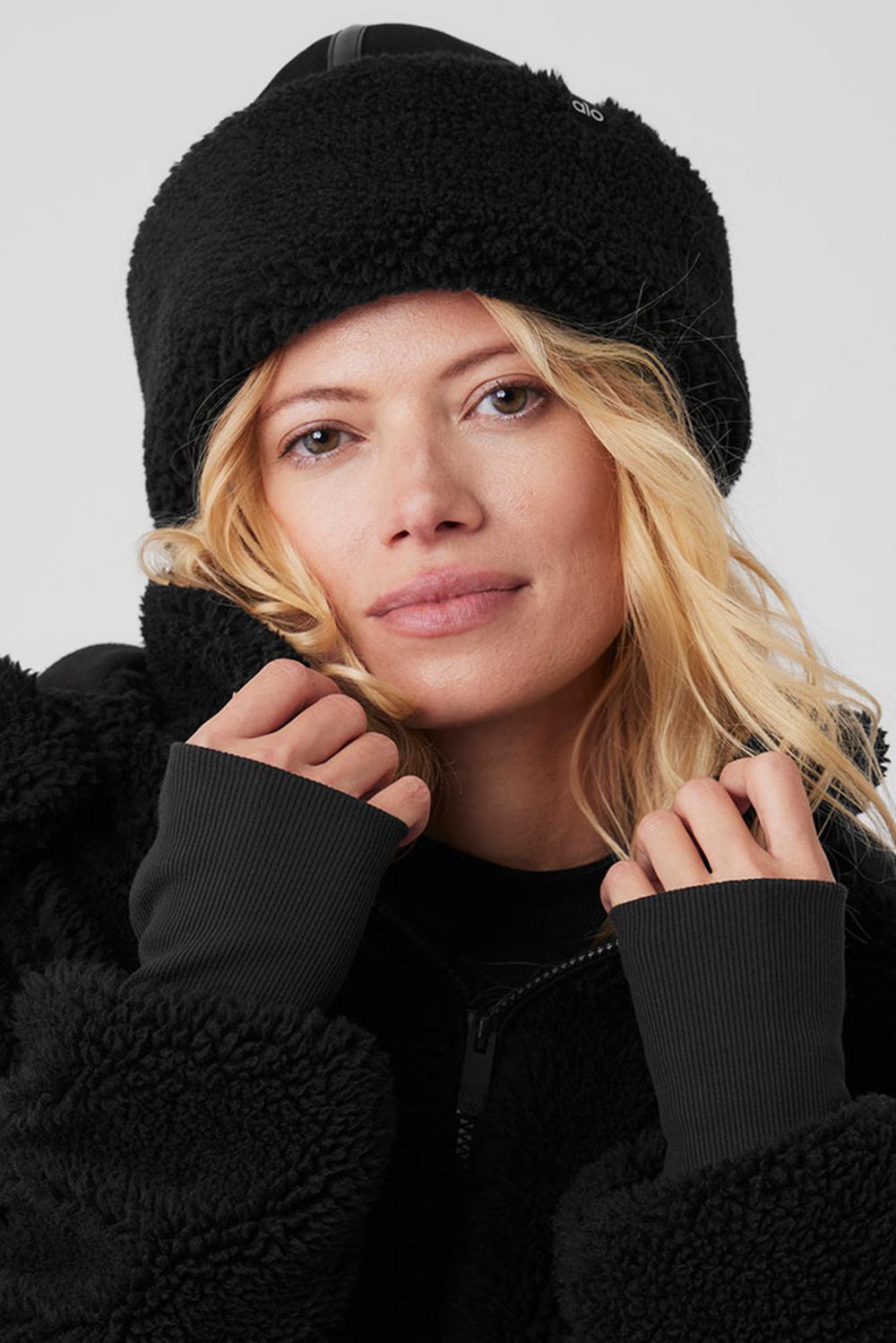 καπελα γυναικεια Alo Yoga Winterfun Zhivago μαυρα | Greece  DFIKW-7860