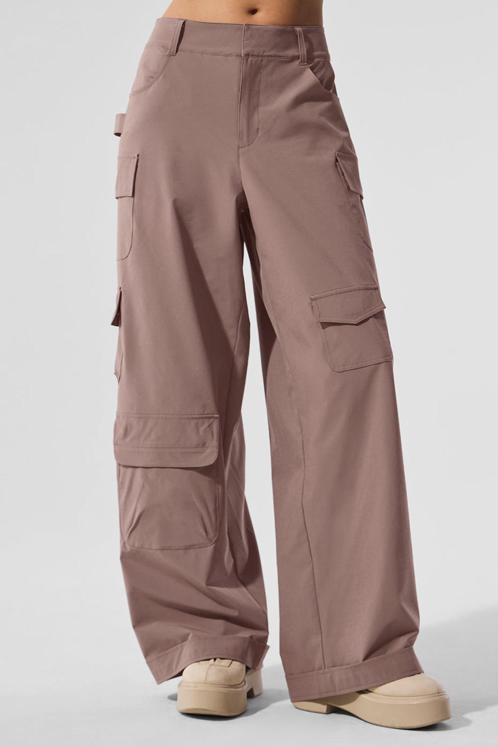 Παντελονι γυναικεια Alo Yoga Workwear Cargo Mushroom | Greece  BMNUP-1528