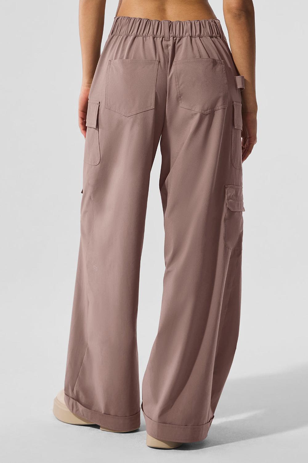 Παντελονι γυναικεια Alo Yoga Workwear Cargo Mushroom | Greece  BMNUP-1528