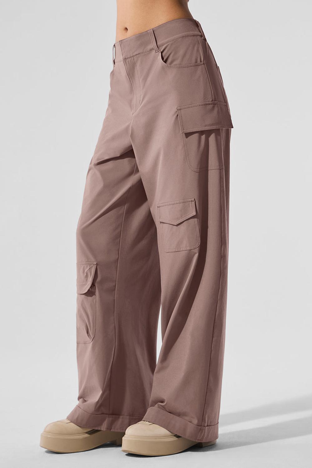 Παντελονι γυναικεια Alo Yoga Workwear Cargo Mushroom | Greece  BMNUP-1528