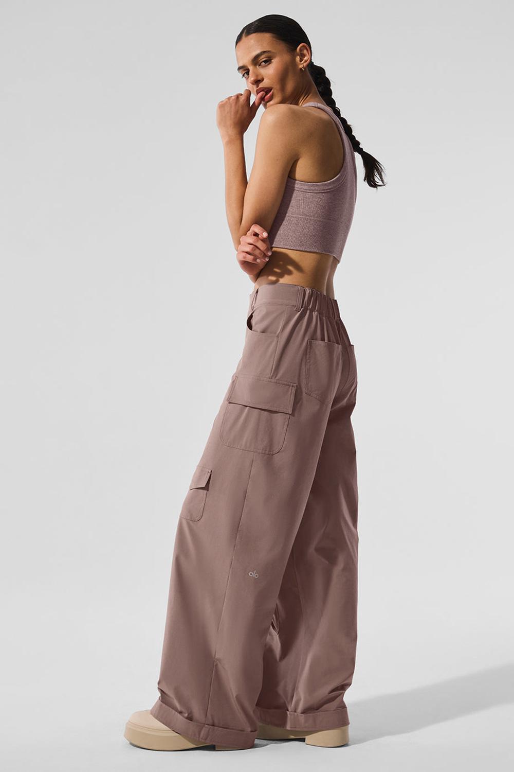 Παντελονι γυναικεια Alo Yoga Workwear Cargo Mushroom | Greece  BMNUP-1528