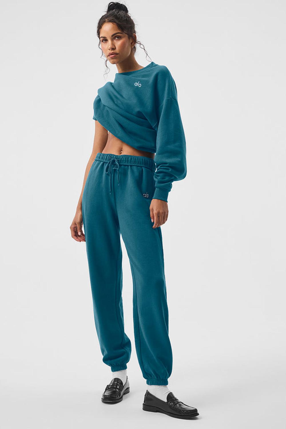 Παντελονι Φορμα γυναικεια Alo Yoga Accolade Oceanic Teal | Greece  HYWJF-7416