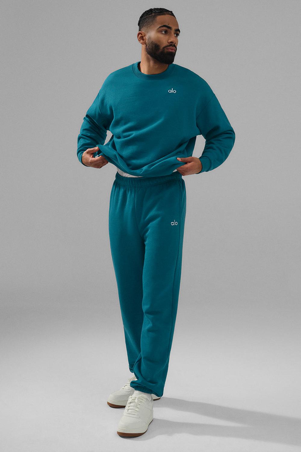 Παντελονι Φορμα ανδρικα Alo Yoga Accolade Oceanic Teal | Greece  XKFJW-5412