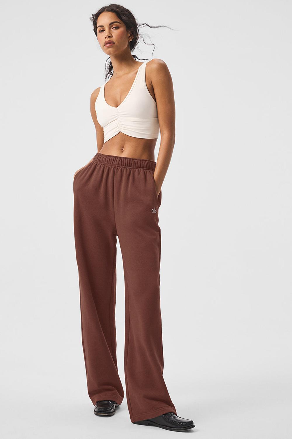 Παντελονι Φορμα γυναικεια Alo Yoga Accolade Straight Leg Chestnut | Greece  SIFZY-9658