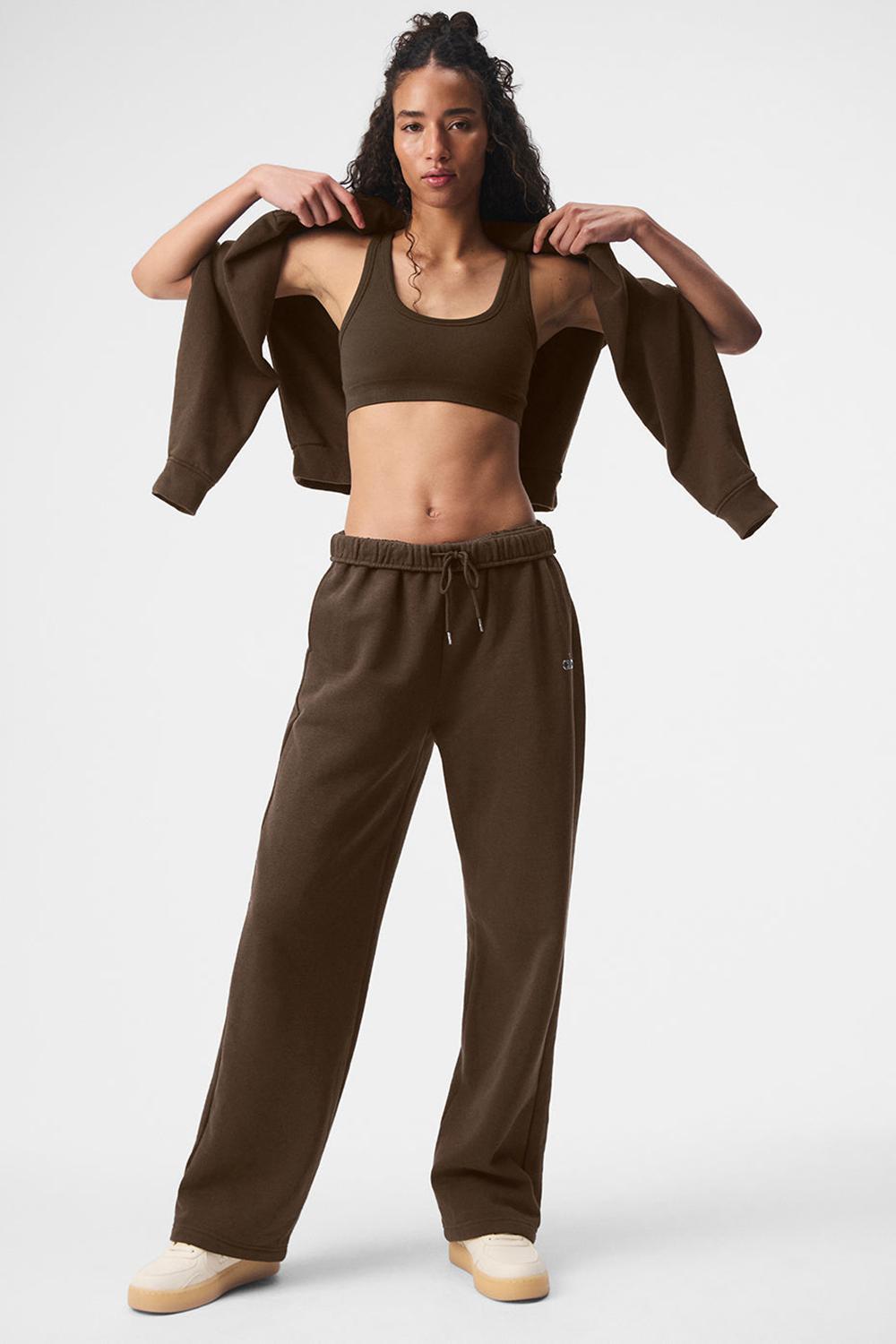 Παντελονι Φορμα γυναικεια Alo Yoga Accolade Straight Leg Espresso | Greece  SIOCK-4163