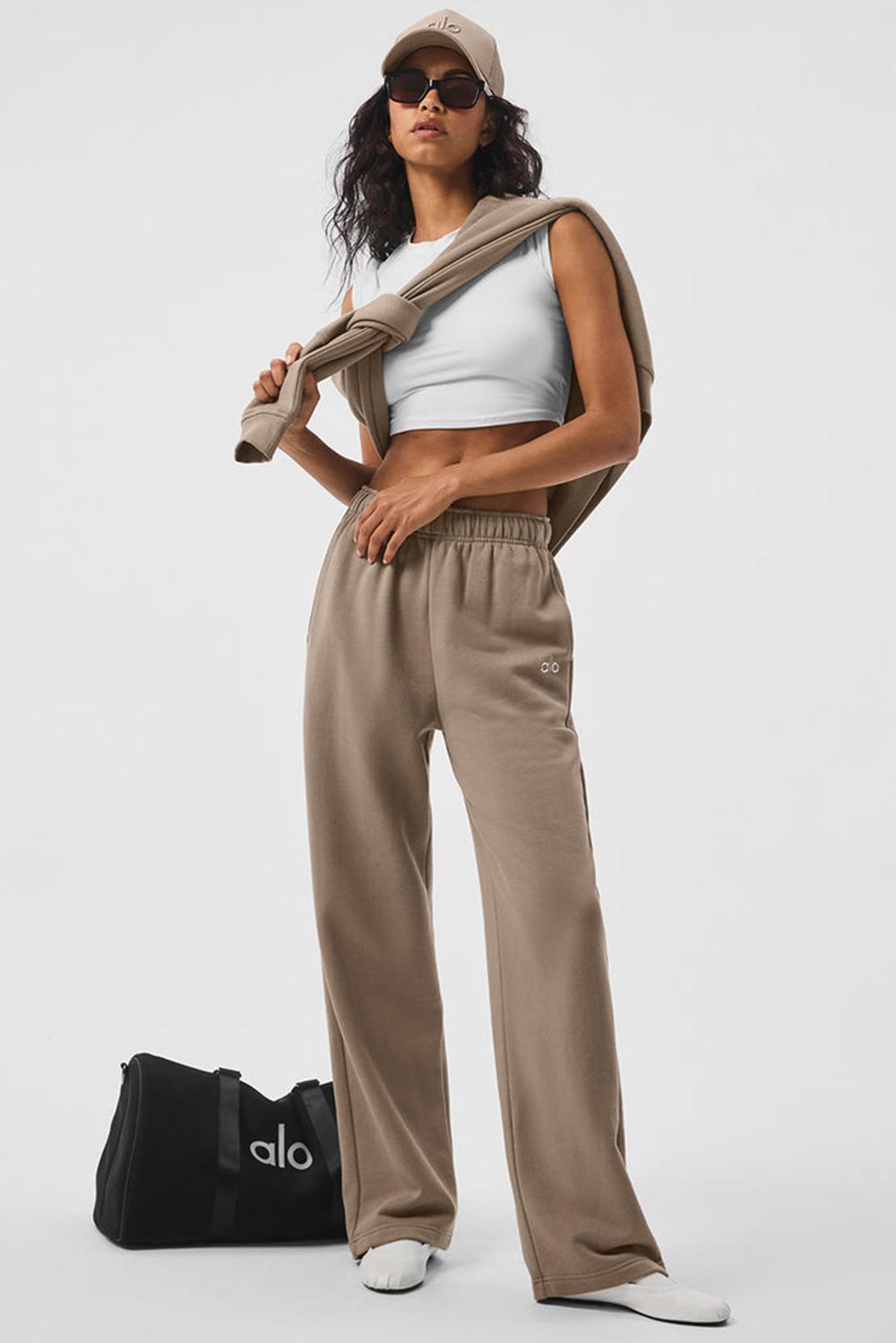 Παντελονι Φορμα γυναικεια Alo Yoga Accolade Straight Leg Gravel | Greece  NFQPO-2607