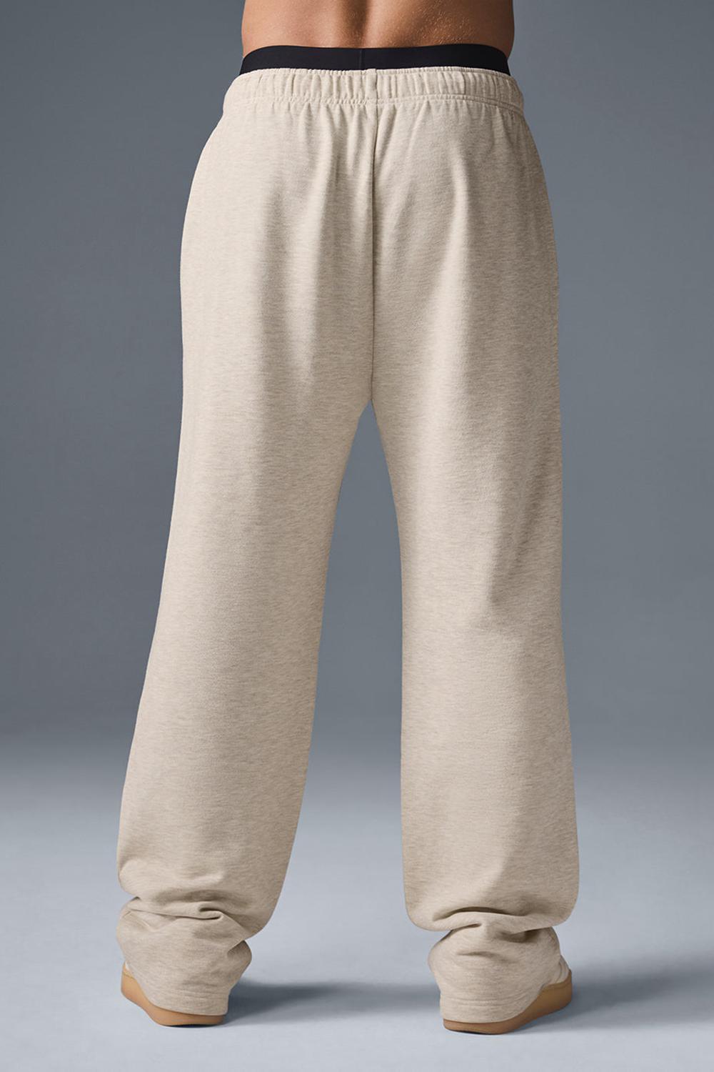 Παντελονι Φορμα ανδρικα Alo Yoga Accolade Straight Leg Oatmeal Heather | Greece  NYFTW-1859
