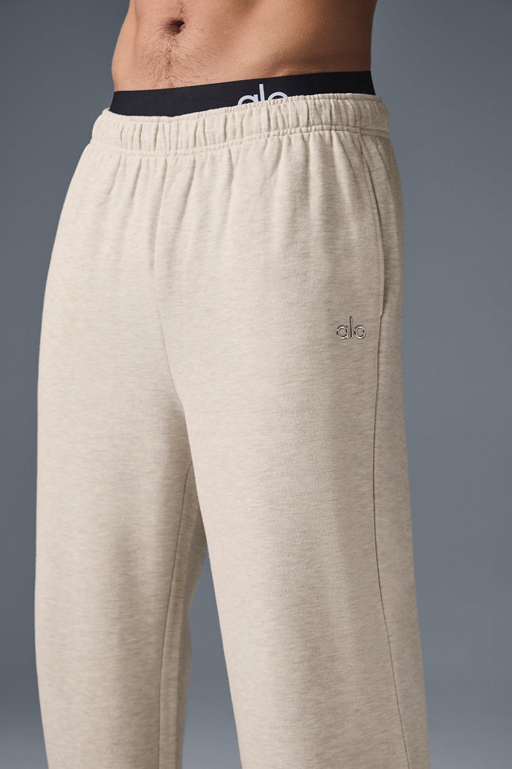Παντελονι Φορμα ανδρικα Alo Yoga Accolade Straight Leg Oatmeal Heather | Greece  NYFTW-1859