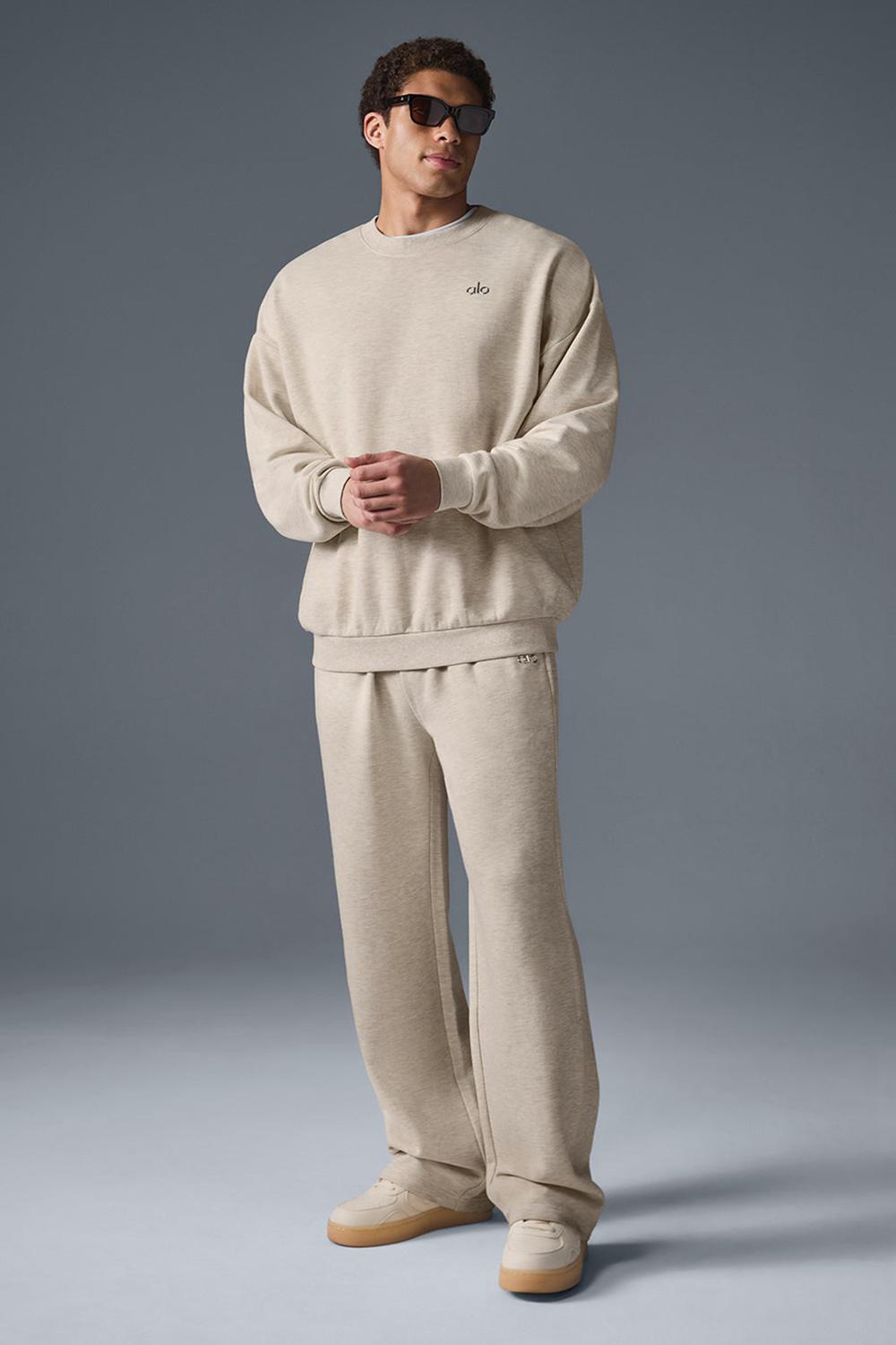 Παντελονι Φορμα ανδρικα Alo Yoga Accolade Straight Leg Oatmeal Heather | Greece  NYFTW-1859