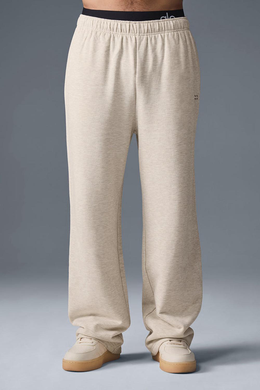 Παντελονι Φορμα ανδρικα Alo Yoga Accolade Straight Leg Oatmeal Heather | Greece  NYFTW-1859