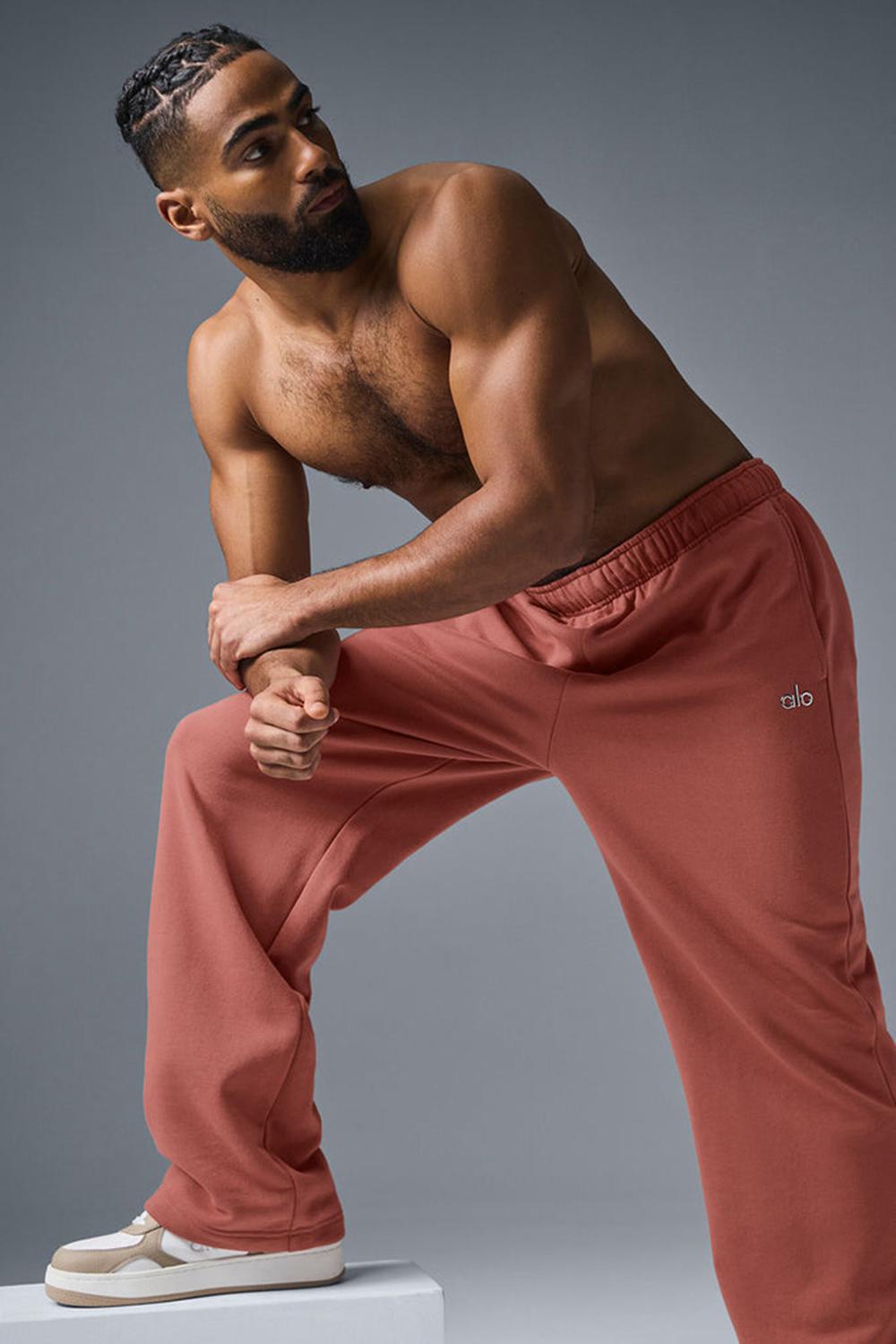 Παντελονι Φορμα ανδρικα Alo Yoga Accolade Straight Leg Soft Terracotta | Greece  VRAIQ-2487