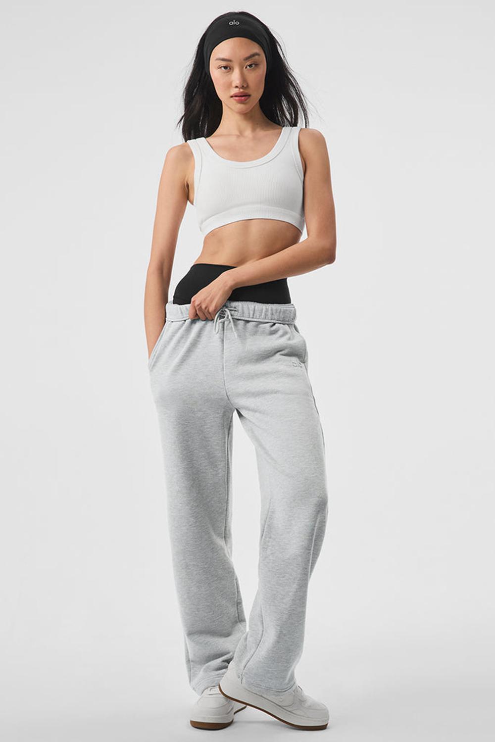 Παντελονι Φορμα γυναικεια Alo Yoga Accolade Straight Leg γκρι | Greece  HEJCQ-1846
