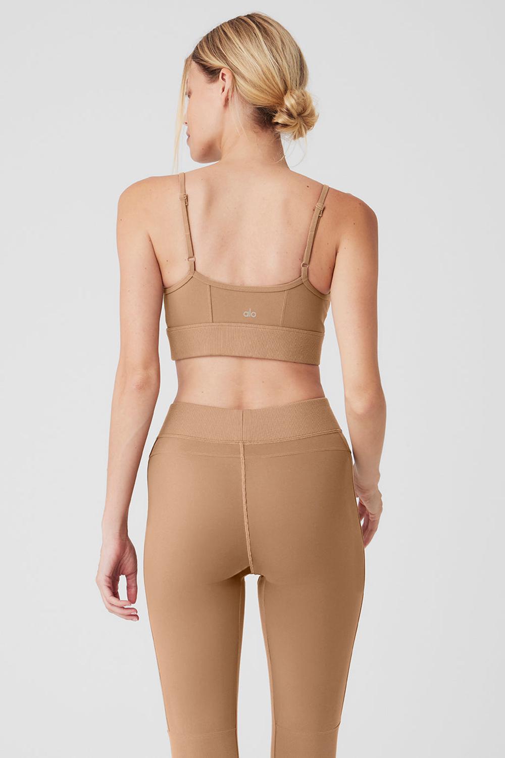 Αθλητικο Σουτιεν γυναικεια Alo Yoga Alosoft Head Start Toasted Almond | Greece  FUKAN-6729