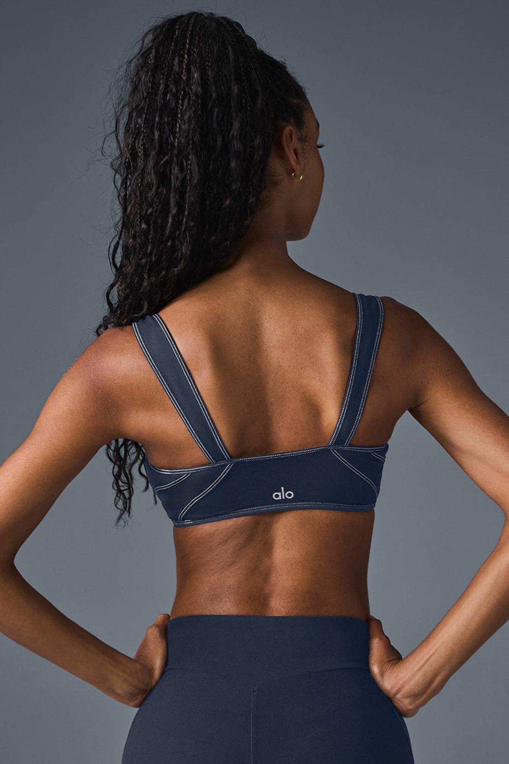Αθλητικο Σουτιεν γυναικεια Alo Yoga Alosoft Sunray σκουρο μπλε | Greece  AZUNS-4796