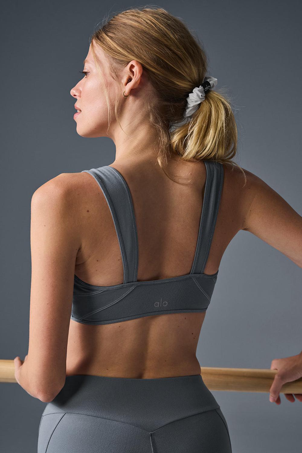 Αθλητικο Σουτιεν γυναικεια Alo Yoga Alosoft Sunray γκρι γκρι | Greece  QNYXW-3201