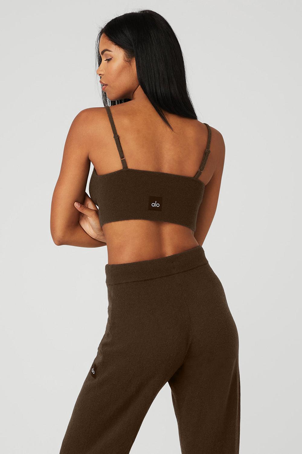 Αθλητικο Σουτιεν γυναικεια Alo Yoga Cashmere Jet Set Espresso | Greece  SWQIV-6481