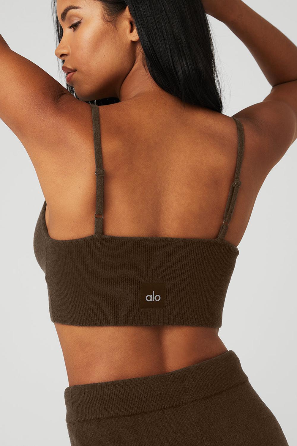 Αθλητικο Σουτιεν γυναικεια Alo Yoga Cashmere Jet Set Espresso | Greece  SWQIV-6481