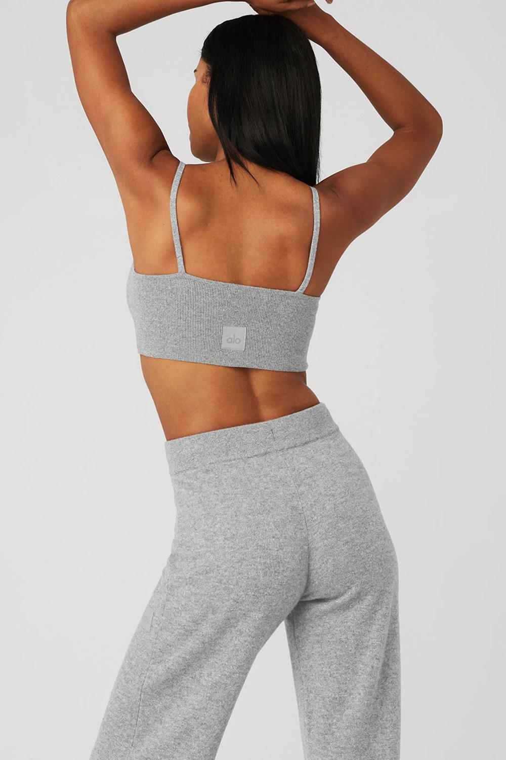 Αθλητικο Σουτιεν γυναικεια Alo Yoga Cashmere Jet Set γκρι | Greece  AZYME-1078