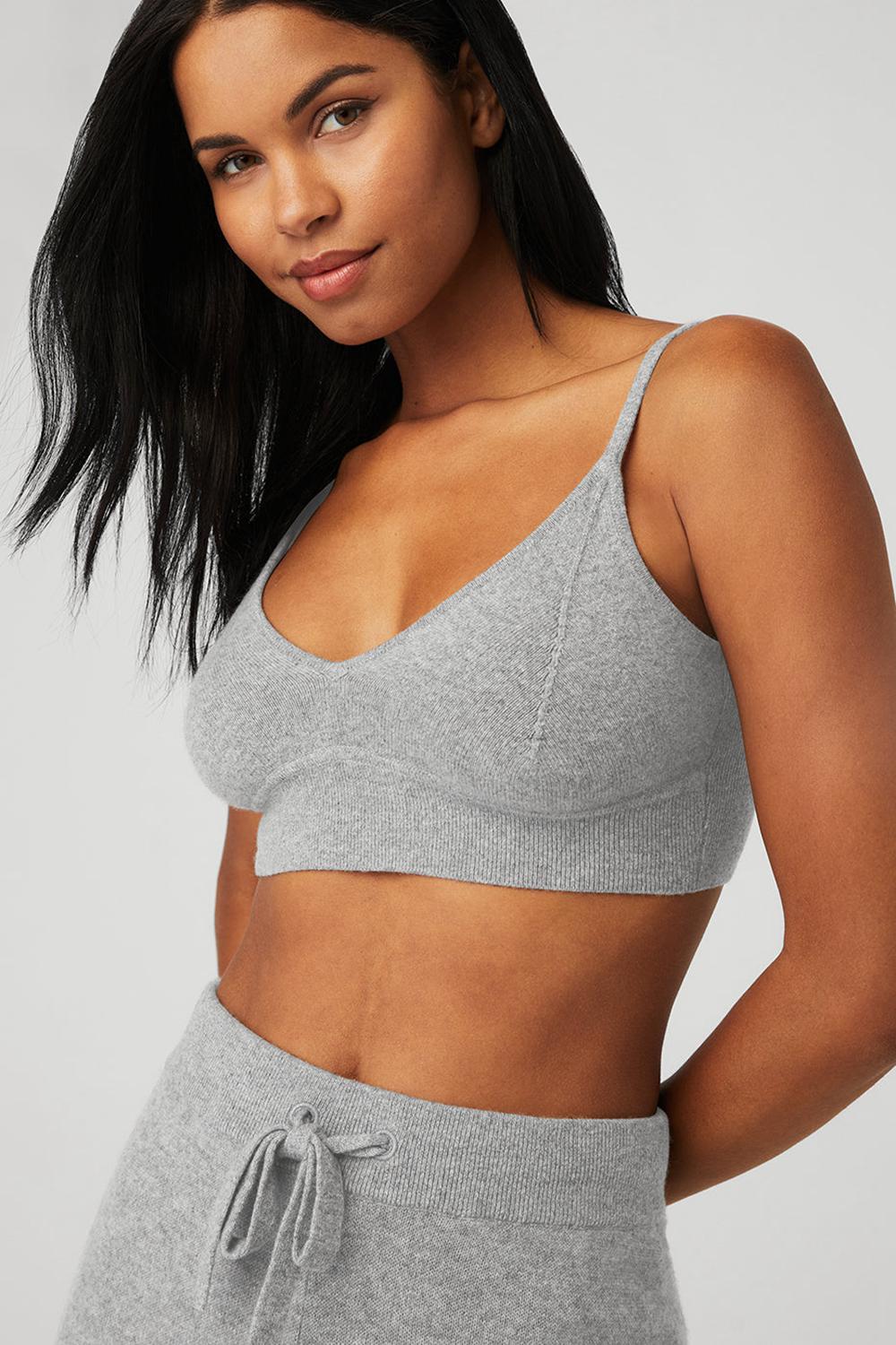 Αθλητικο Σουτιεν γυναικεια Alo Yoga Cashmere Jet Set γκρι | Greece  AZYME-1078