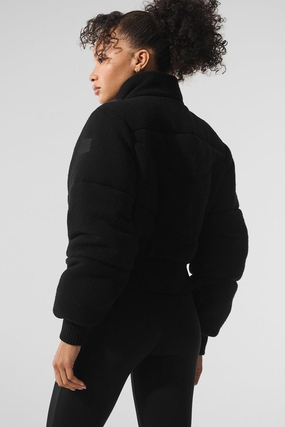 Μπουφαν Φουσκωτο γυναικεια Alo Yoga Darling Sweater μαυρα | Greece  BGPKQ-2318
