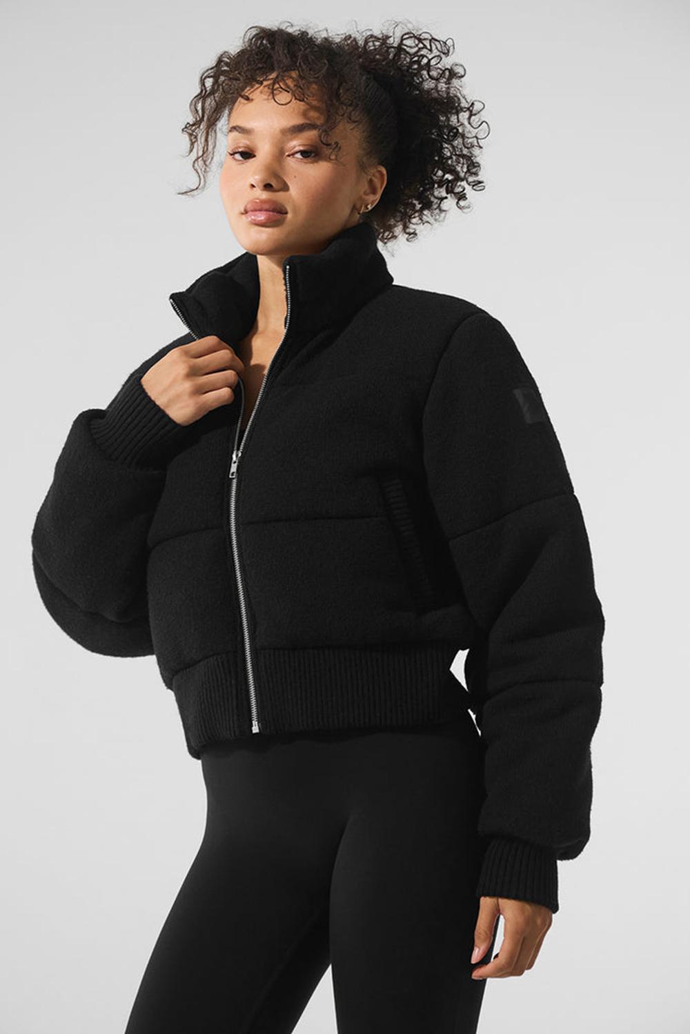 Μπουφαν Φουσκωτο γυναικεια Alo Yoga Darling Sweater μαυρα | Greece  BGPKQ-2318