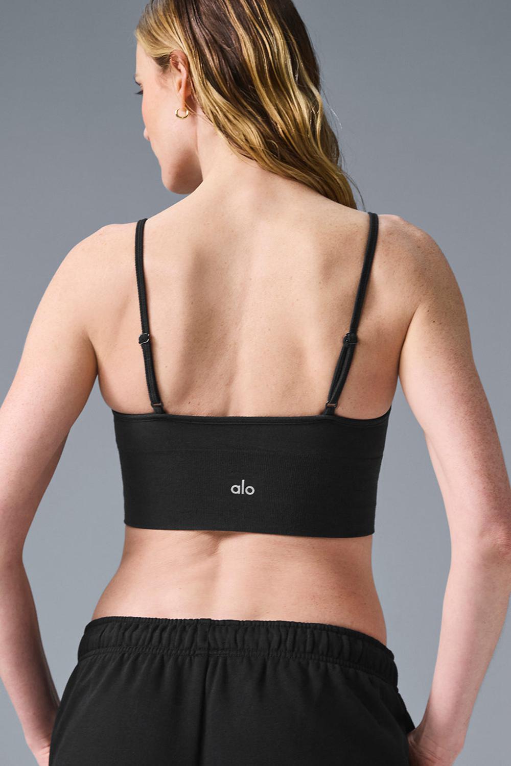 Αθλητικο Σουτιεν γυναικεια Alo Yoga Delightlette μαυρα | Greece  XIFYZ-3012