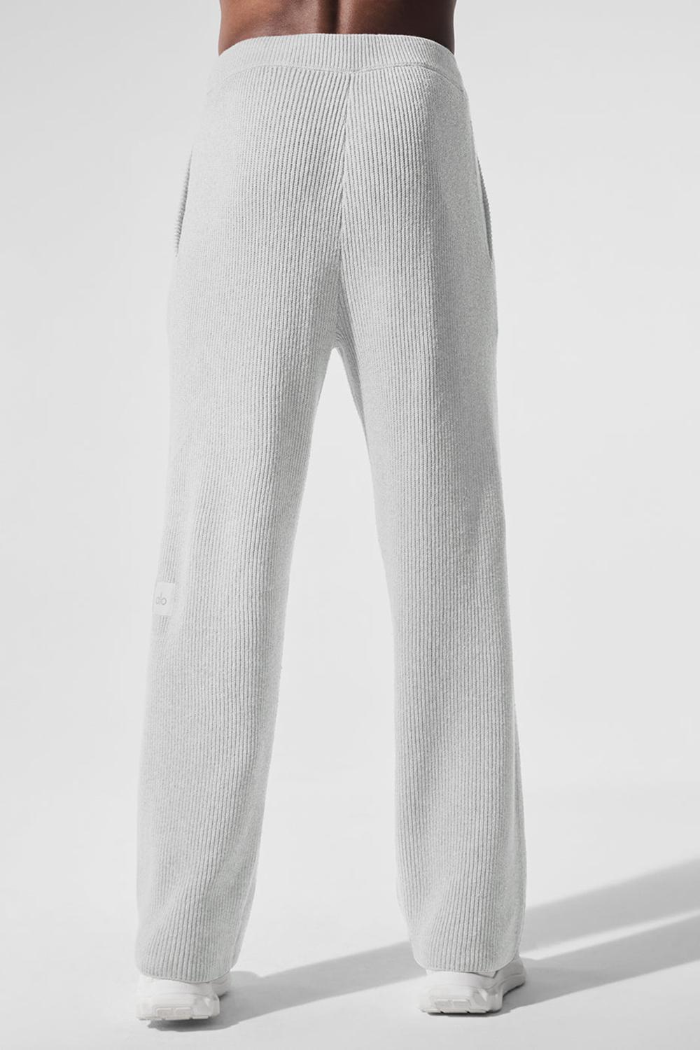 Παντελονι Φορμα ανδρικα Alo Yoga Domain Rib Knit γκρι | Greece  HFPQG-2491