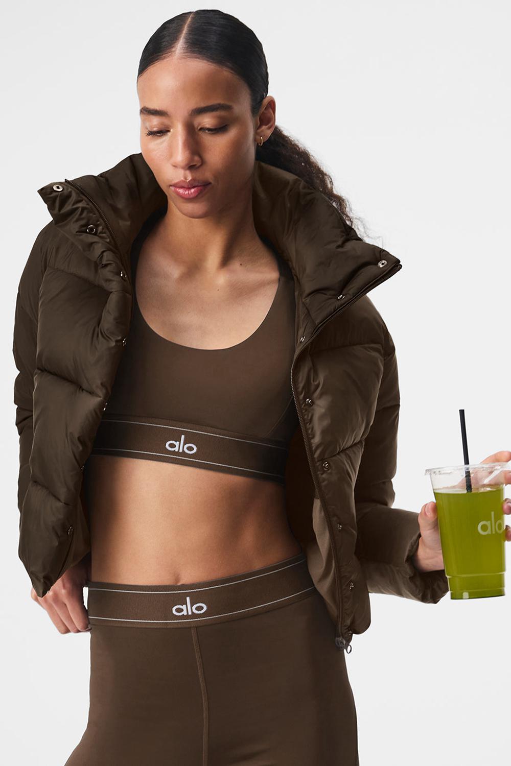 Μπουφαν Φουσκωτο γυναικεια Alo Yoga Gold Rush Espresso | Greece  LAOZT-9386