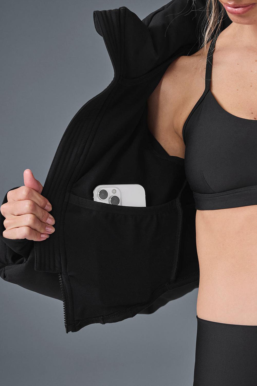 Μπουφαν Φουσκωτο γυναικεια Alo Yoga Main Act Corset μαυρα | Greece  IPMYZ-3624
