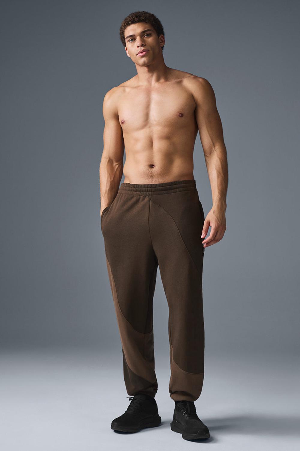 Παντελονι Φορμα ανδρικα Alo Yoga Make Waves Espresso Tonal | Greece  VRSFT-1058