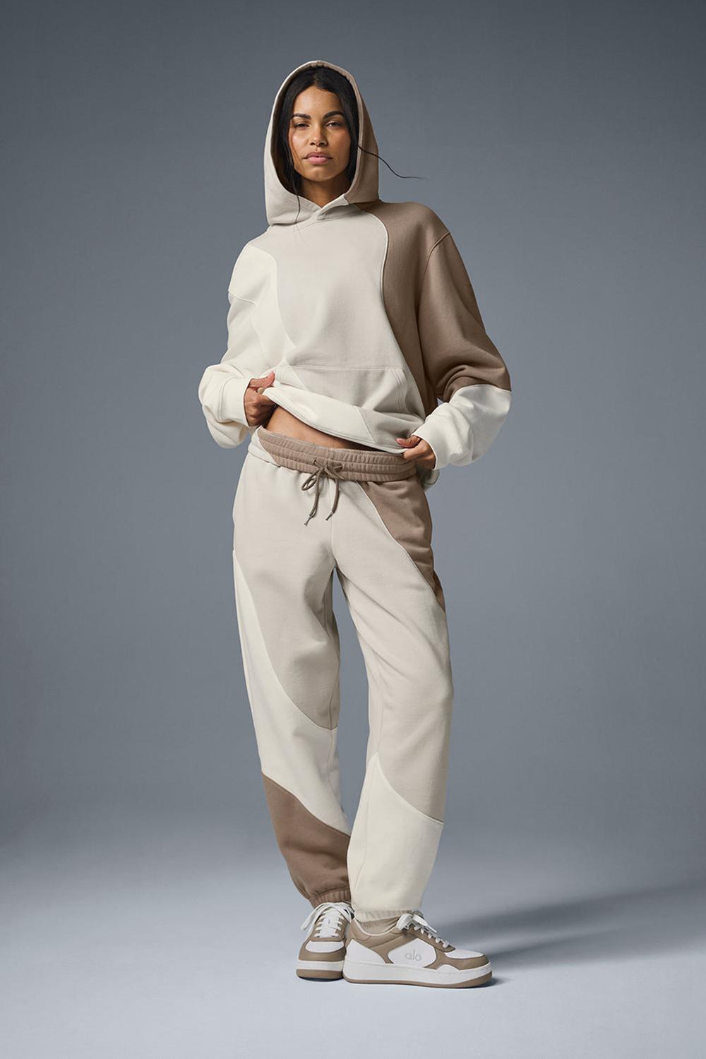 Παντελονι Φορμα γυναικεια Alo Yoga Make Waves Ivory / Bone / Gravel | Greece  WHSRF-7415