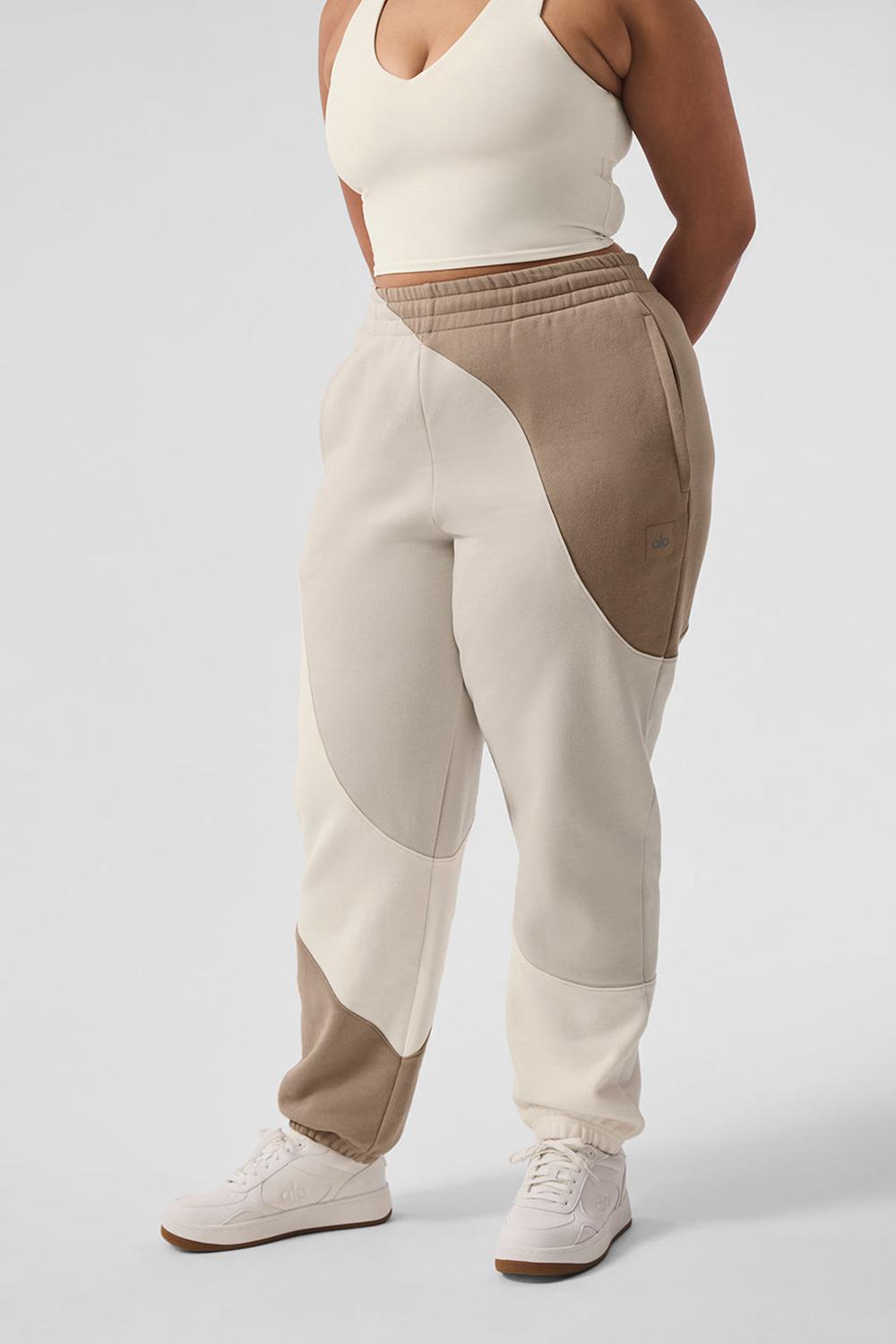 Παντελονι Φορμα γυναικεια Alo Yoga Make Waves Ivory / Bone / Gravel | Greece  WHSRF-7415