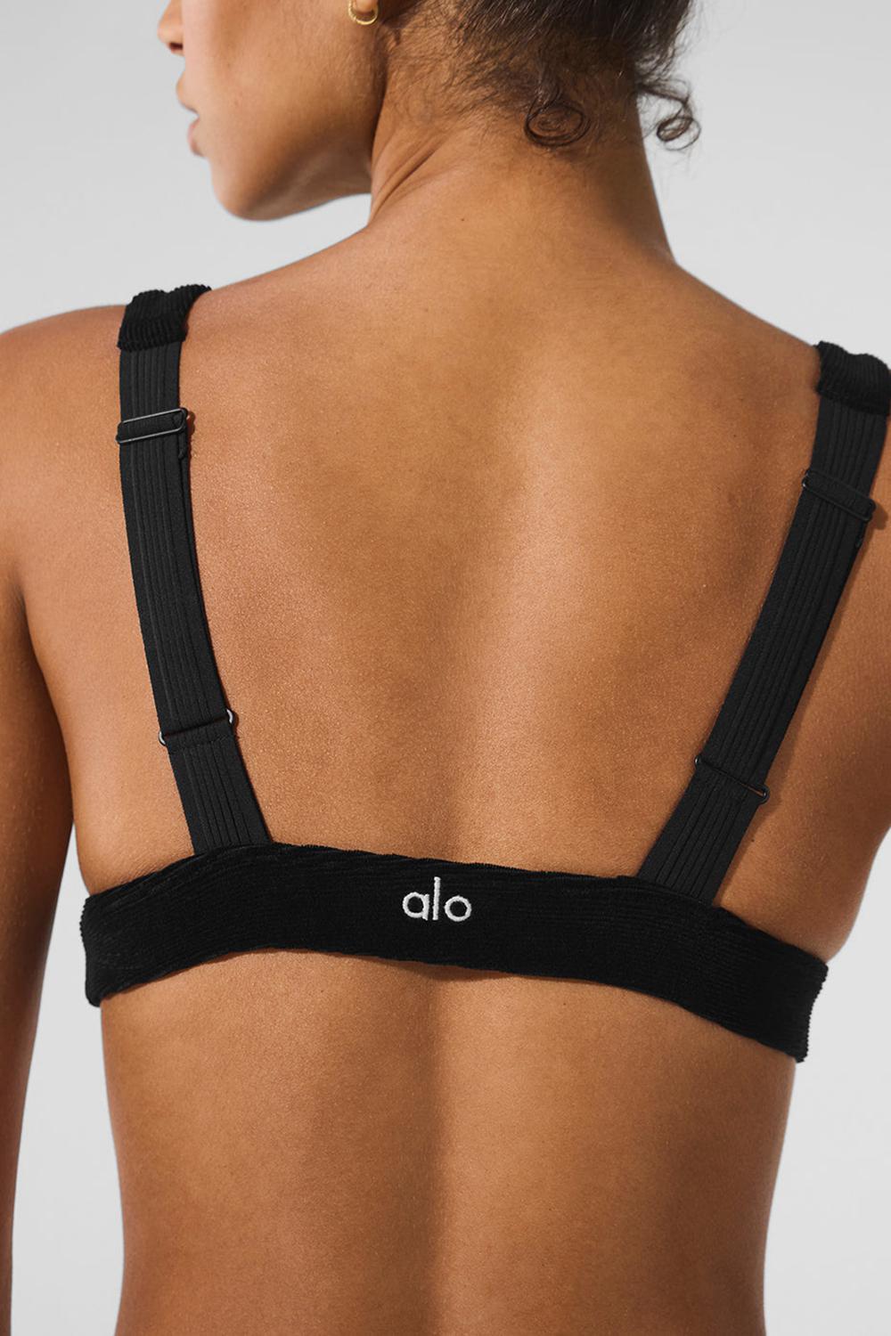 Αθλητικο Σουτιεν γυναικεια Alo Yoga Micro Corduroy Dreamer μαυρα | Greece  FOVNS-6571