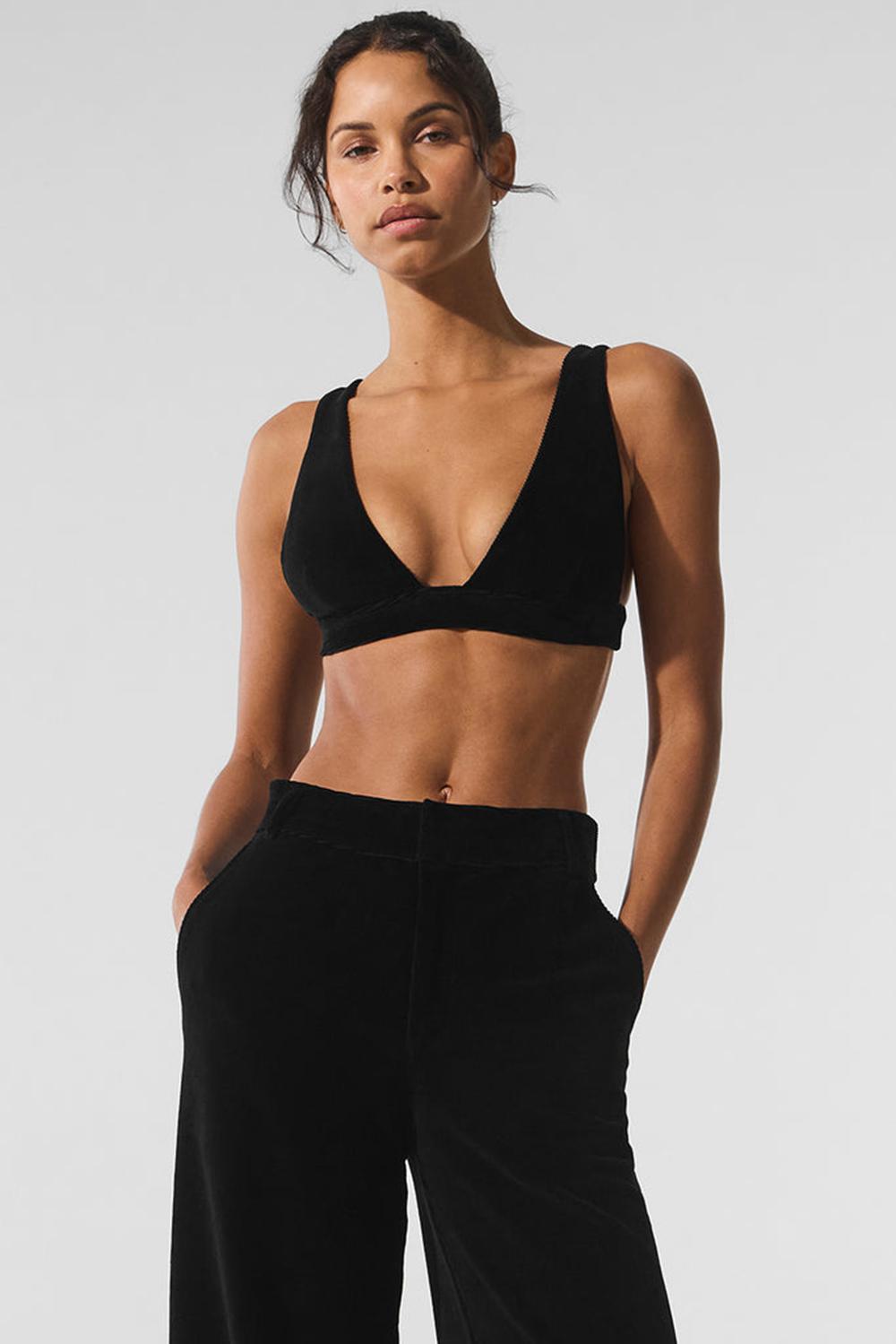 Αθλητικο Σουτιεν γυναικεια Alo Yoga Micro Corduroy Dreamer μαυρα | Greece  FOVNS-6571