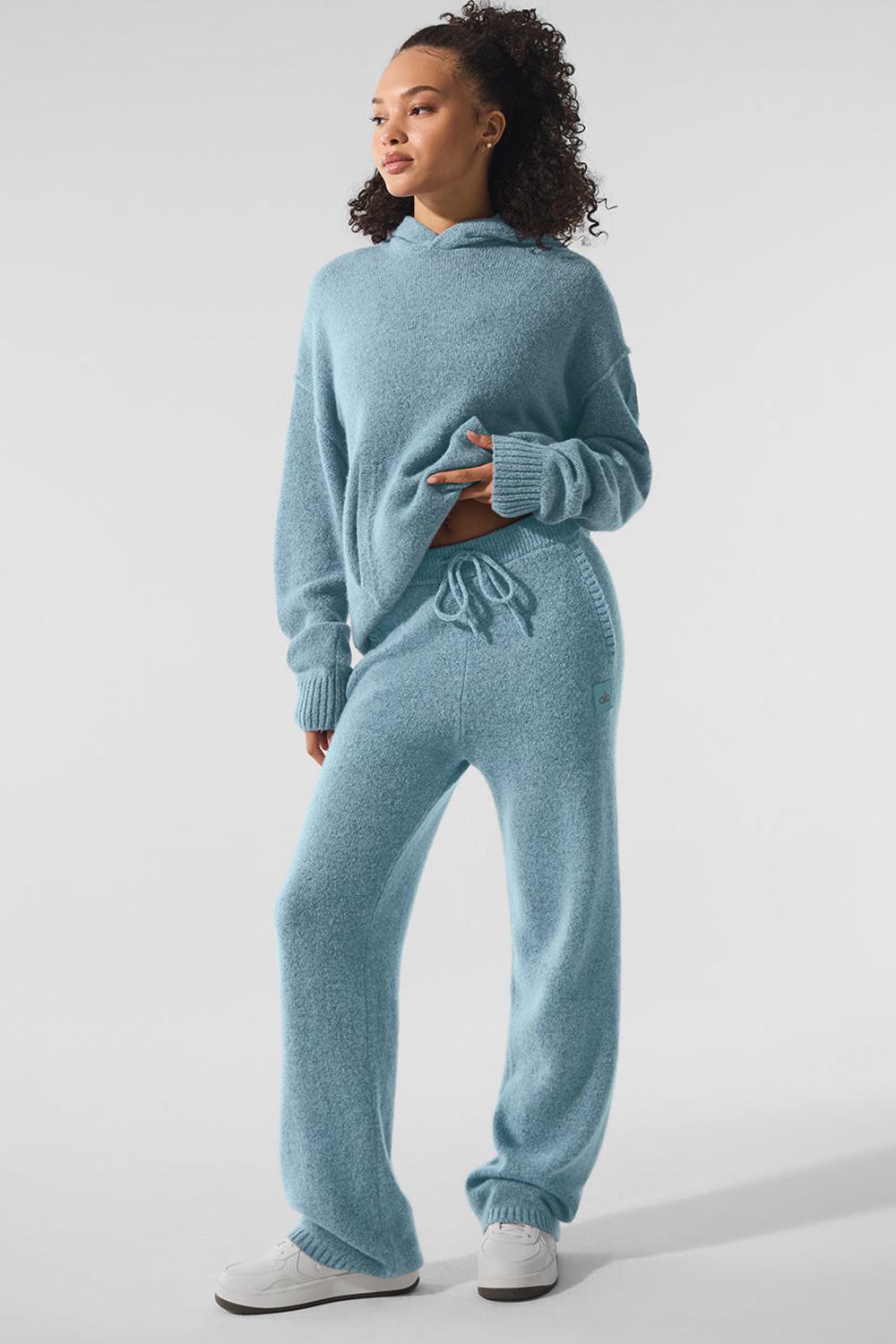 Παντελονι Φορμα γυναικεια Alo Yoga New Class Cashmere μπλε | Greece  BDRKF-6871