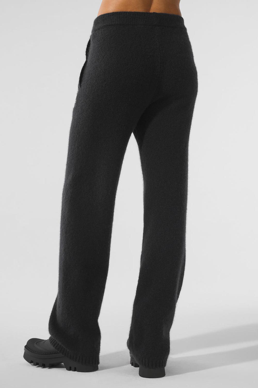 Παντελονι Φορμα γυναικεια Alo Yoga New Class Cashmere μαυρα | Greece  EGXQW-1830