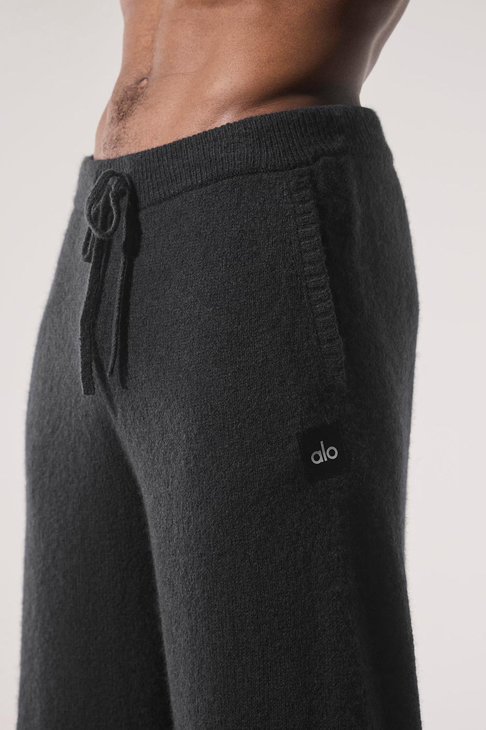 Παντελονι Φορμα ανδρικα Alo Yoga New Class Cashmere μαυρα | Greece  IUSEY-9278