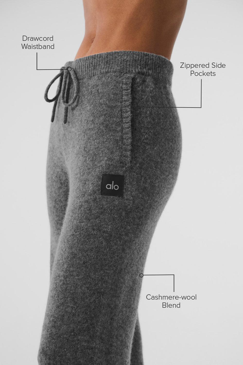 Παντελονι Φορμα γυναικεια Alo Yoga New Class Cashmere Πλατίνα γκρι | Greece  BMQET-0134