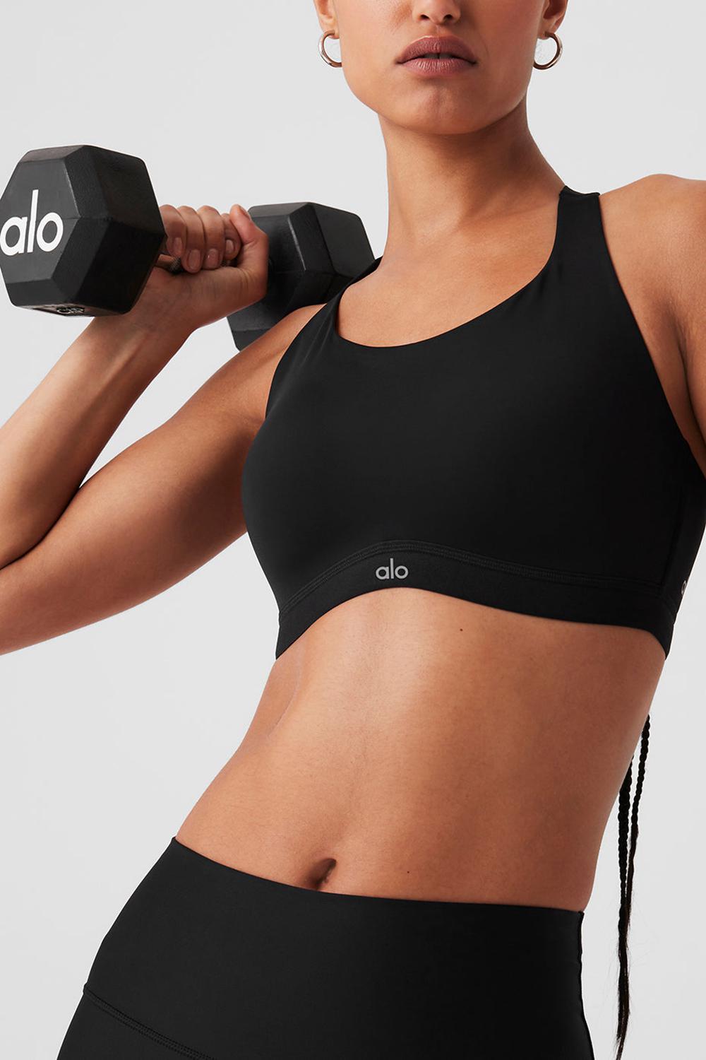 Αθλητικο Σουτιεν γυναικεια Alo Yoga Power Move High Impact μαυρα | Greece  VXNLE-3628