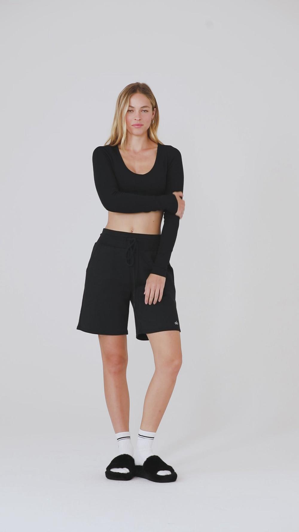 Αθλητικο Σουτιεν γυναικεια Alo Yoga Ribbed Defined Long Sleeve Espresso | Greece  NYVFS-4286