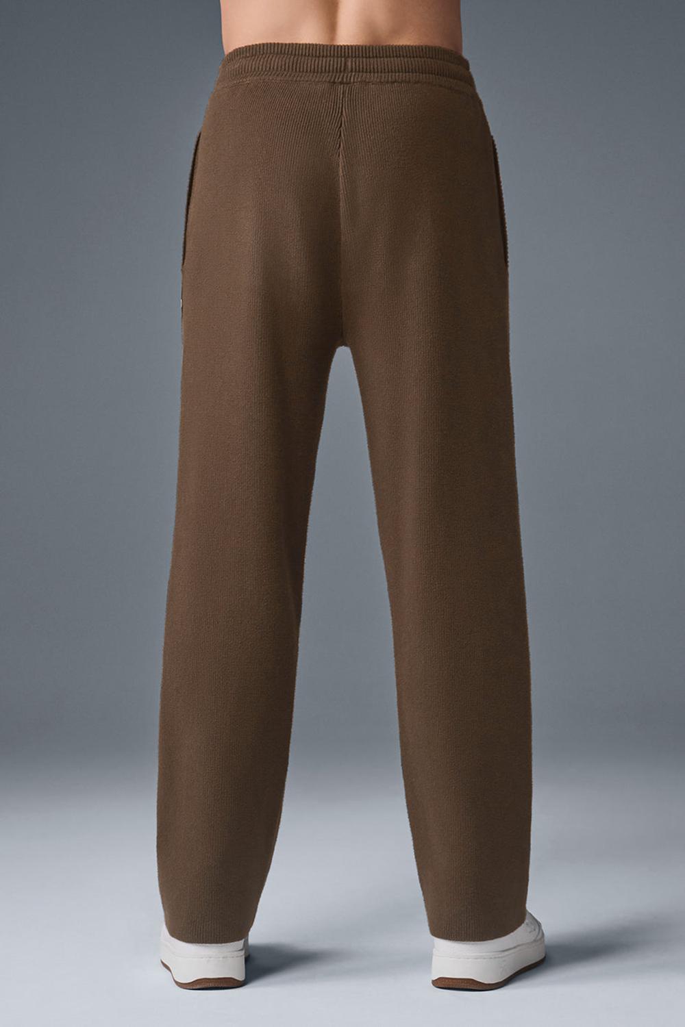 Παντελονι Φορμα ανδρικα Alo Yoga Scholar Straight Leg Espresso | Greece  RIYFN-4038
