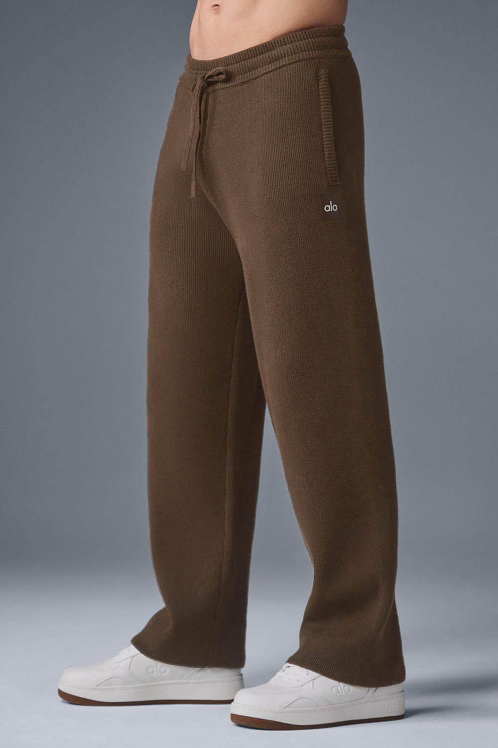 Παντελονι Φορμα ανδρικα Alo Yoga Scholar Straight Leg Espresso | Greece  RIYFN-4038