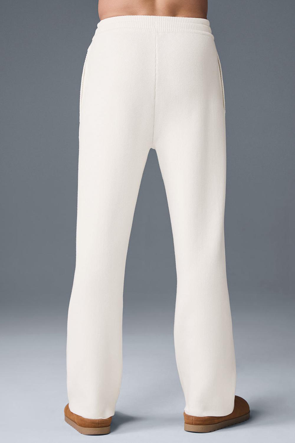 Παντελονι Φορμα ανδρικα Alo Yoga Scholar Straight Leg Ivory | Greece  IBCAR-6578
