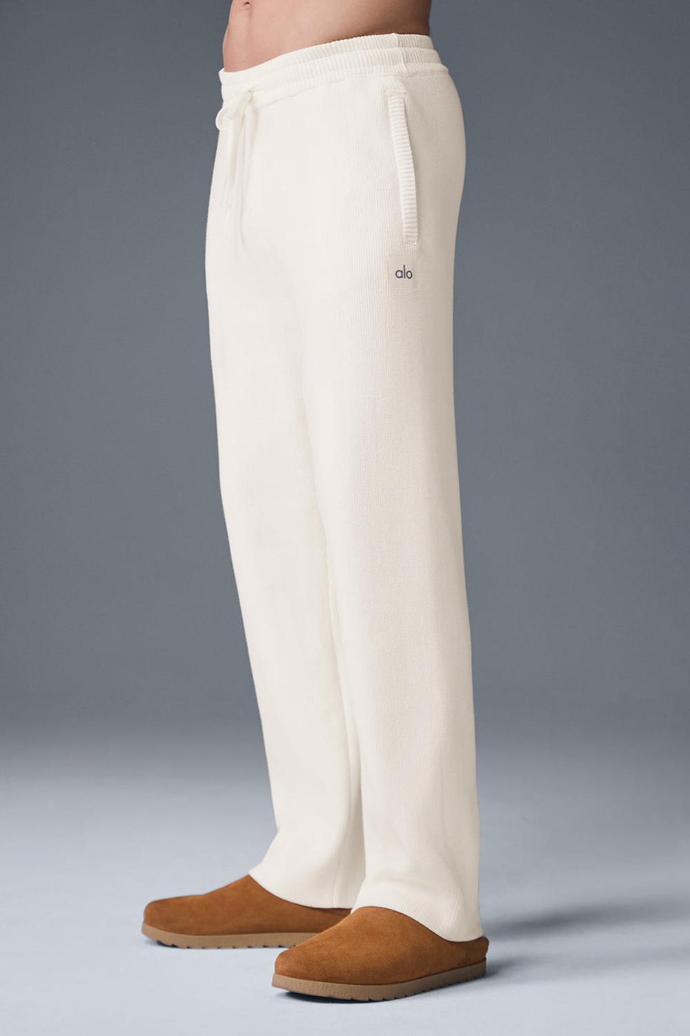 Παντελονι Φορμα ανδρικα Alo Yoga Scholar Straight Leg Ivory | Greece  IBCAR-6578