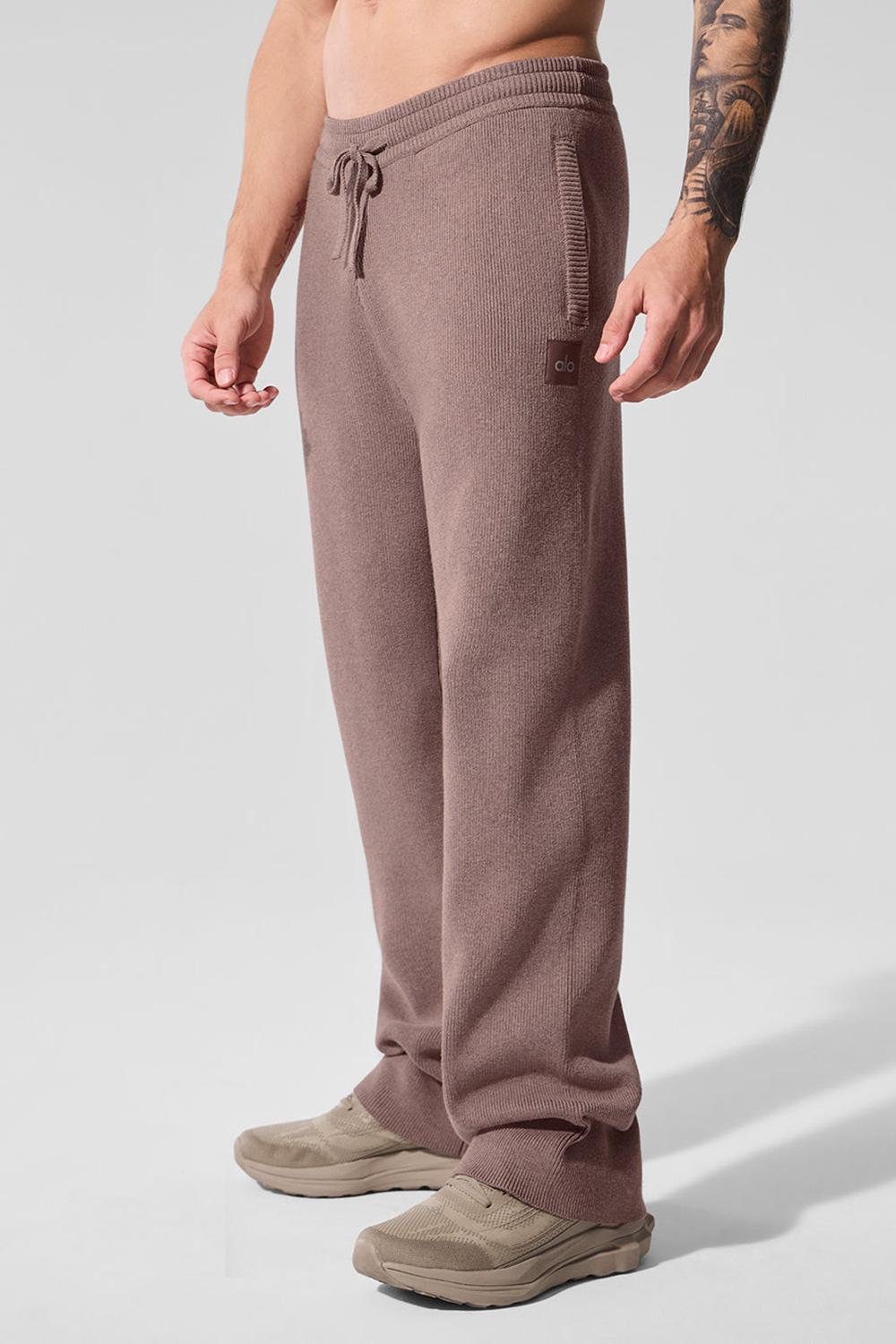 Παντελονι Φορμα ανδρικα Alo Yoga Scholar Straight Leg Mushroom Heather | Greece  KZRPL-4538